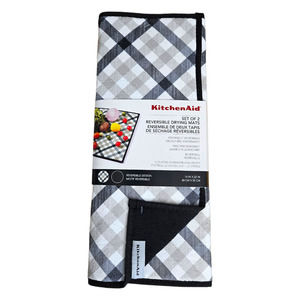 KitchenAid Black and White Checkered Kitchen Linens
